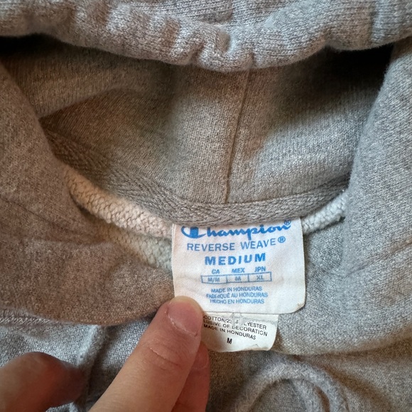 Champions reverse weave hoodie - grey - Picture 3 of 4